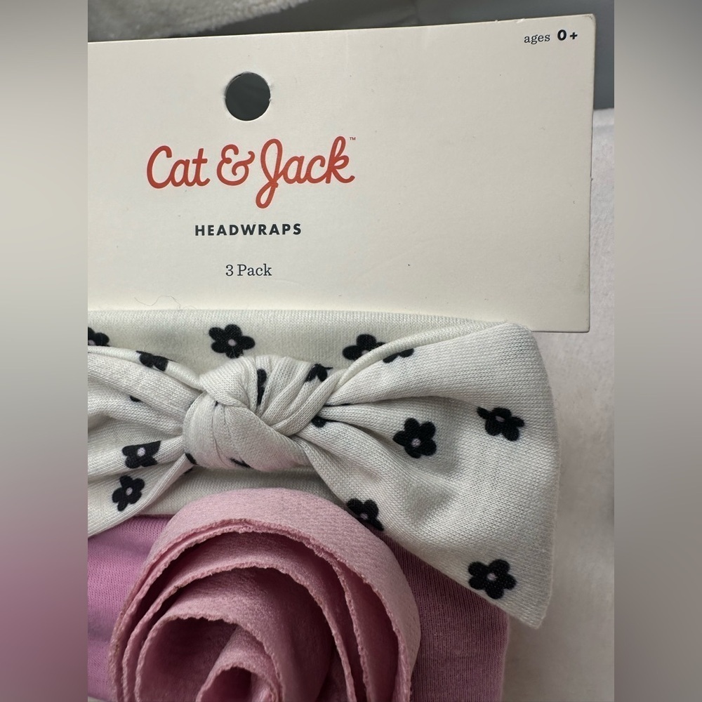 Baby New Born Mittens 2PK Baby Shoe & 2Headband Baby Footie Carters Cat &Jack - Picture 9 of 12